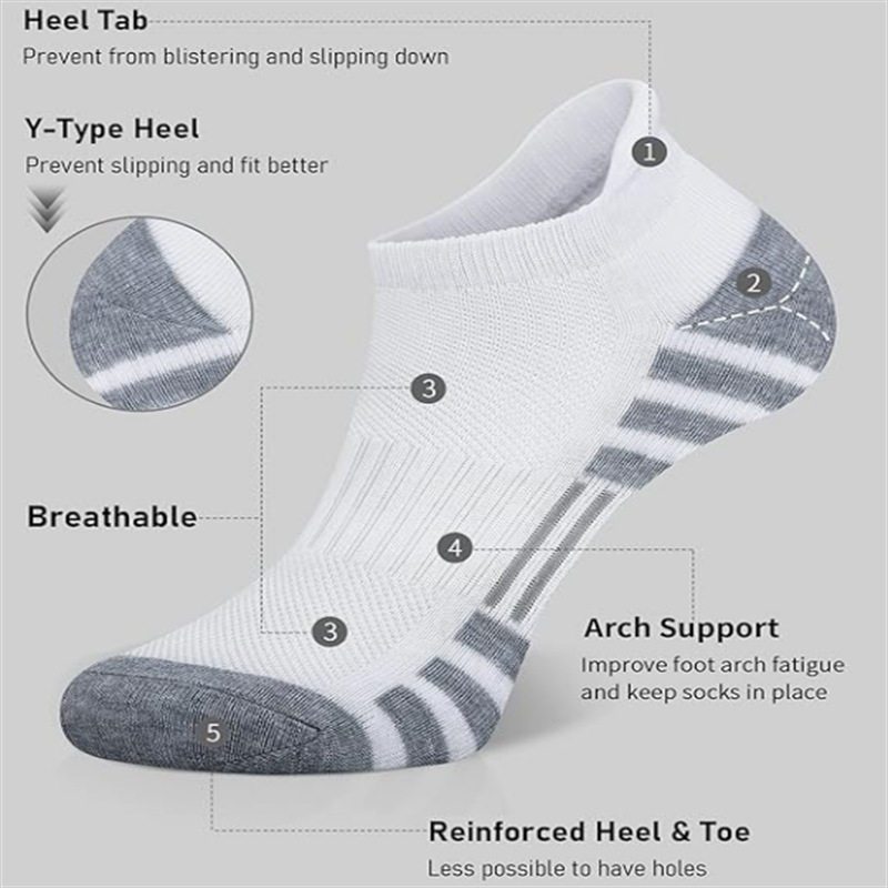 6/12 Par Krótkich Skarpetek do – Athletic Sock Cushion recenzja i cena